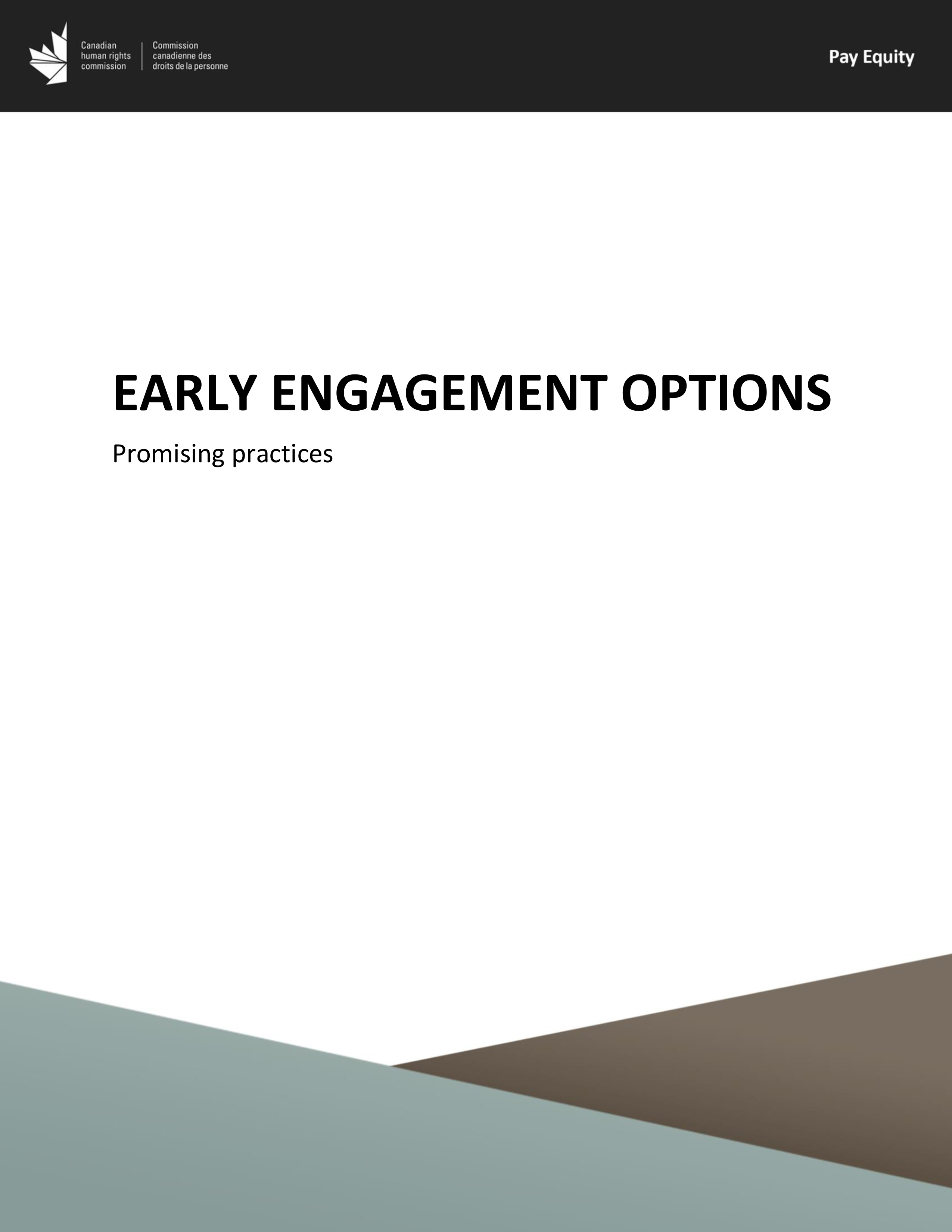 Promising practice - Early Engagement Options - Thumbnail